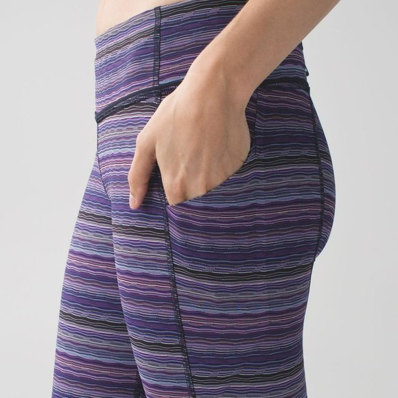 lululemon athletica Pants - Lululemon Pace Rival Crop Leggings Hip Pocket 4